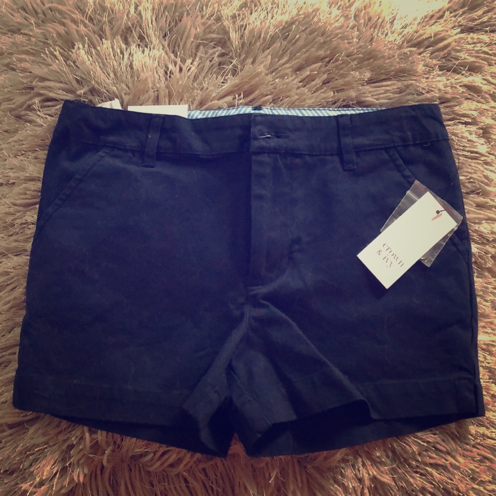 NWT Crown and Ivy Kids Navy Shorts